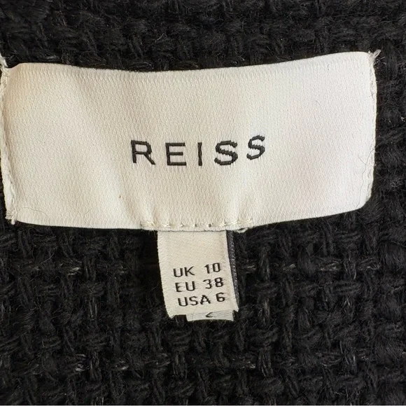 REISS Esmie Cropped Jacket Double Breasted Wool Blend Size 6 - Picture 5 of 13